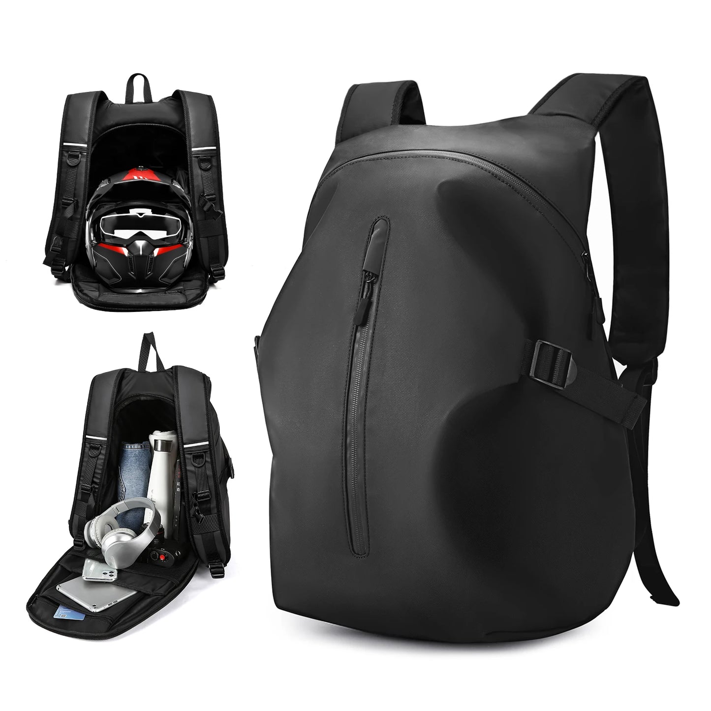 Ultimate 40L Waterproof Motorcycle Backpack - Lightweight with Reflective Strip for Safe Riding & Daily Adventures