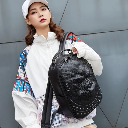 Stylish Waterproof Gorilla Backpack for Travel and School - Perfect for Boys and Girls