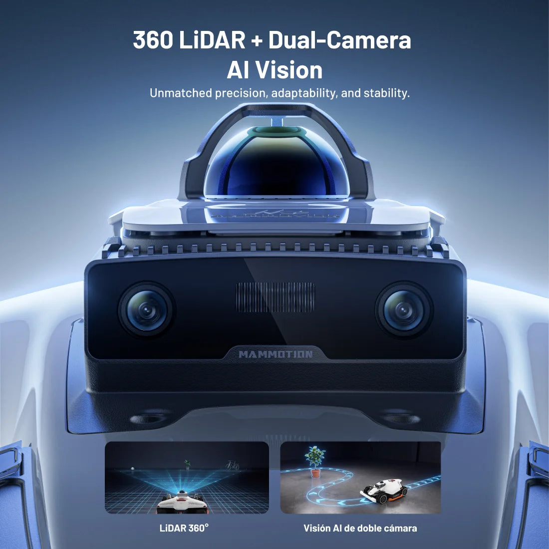 Transform Your Lawn Care with the LUBA 3 AWD 1500H Robot Lawn Mower - Effortless Precision for 0.37 Acres, 360° LiDAR Navigation, and All-Terrain Performance!
