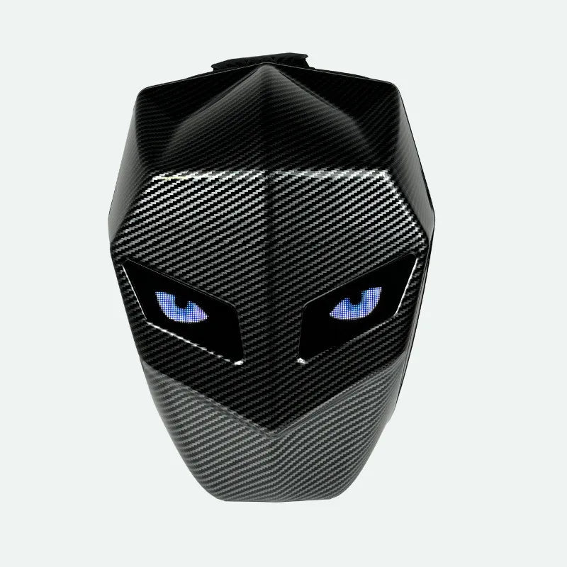 Revolutionary Rider Motorcycle LED Backpack with Bluetooth and Carbon Fiber Design - Perfect for School and Riding Adventures