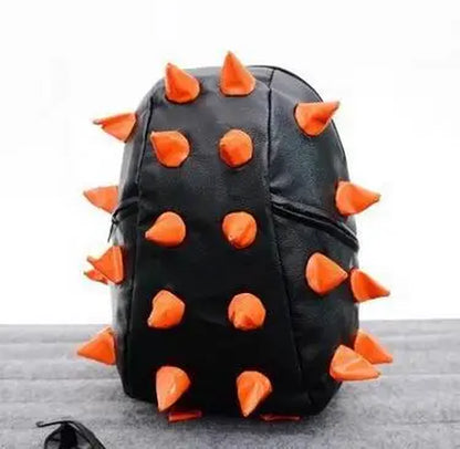 Stylish Unisex Rivet Backpack - High-Quality PU Leather School & Travel Bag with Ample Storage