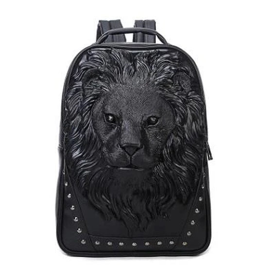Stylish 3D Lion Print Backpack for Men and Women - Perfect for School, Travel, and Everyday Use!