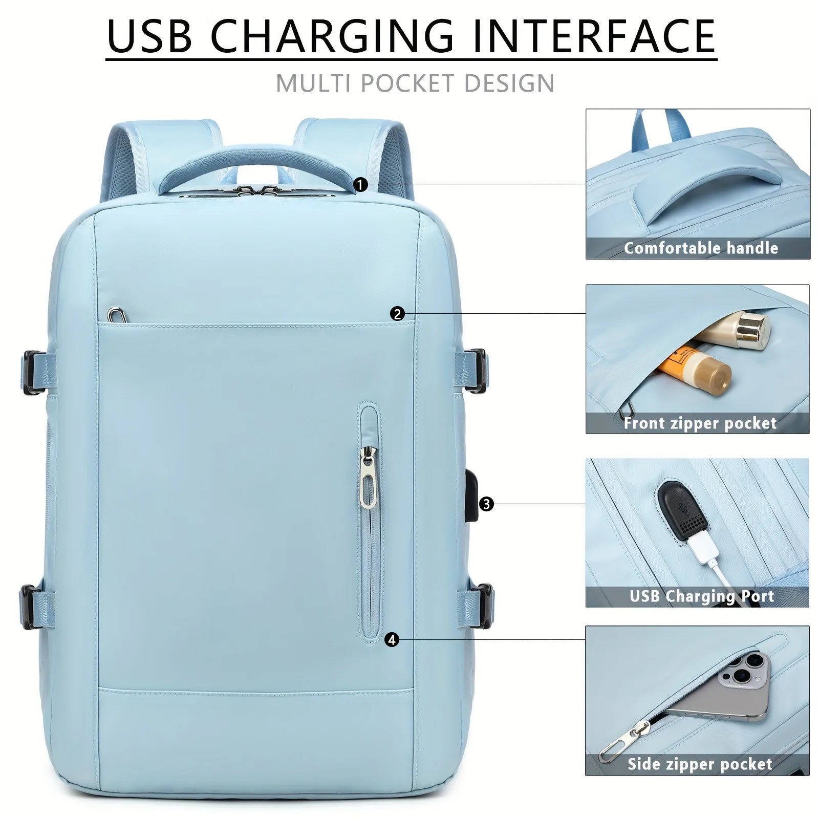 Discover the Ultimate Large Capacity Lightweight Backpack with Laptop Compartment - Perfect for 15.6-Inch Tablets and 15-Inch Laptops!