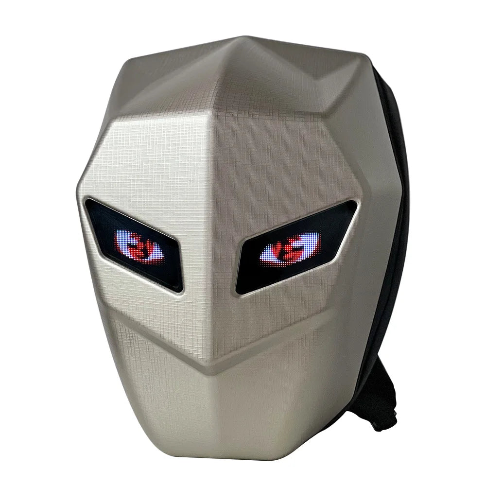 Revolutionary Motorcycle Duffel Bag: Bluetooth-Controlled LED Luminous Backpack for Full Helmet Riders