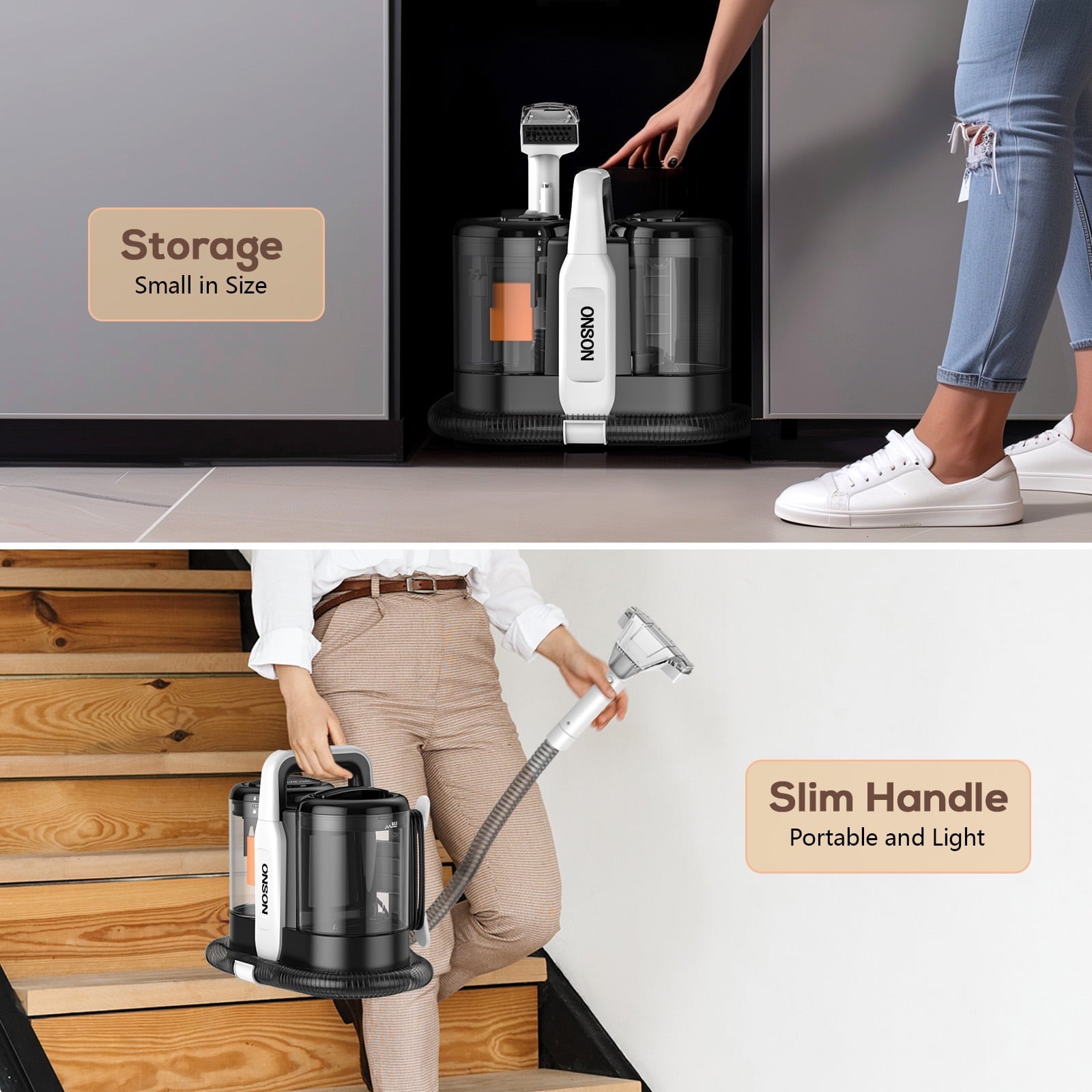 Powerful Portable Carpet Cleaner for Upholstery and Spot Cleaning - Effortless Deep Cleaning Solution