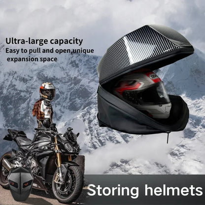 Stylish LED Hard Shell Backpack for Men and Women - Perfect for Motorcycle Riding, Business Travel, and Hiking with Laptop Compartment