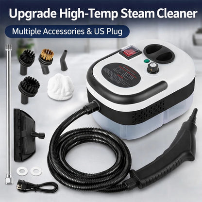 Powerful 2500W High-Temperature Handheld Steam Cleaner - Fast Heating, Multiple Accessories, Perfect for All Surfaces!