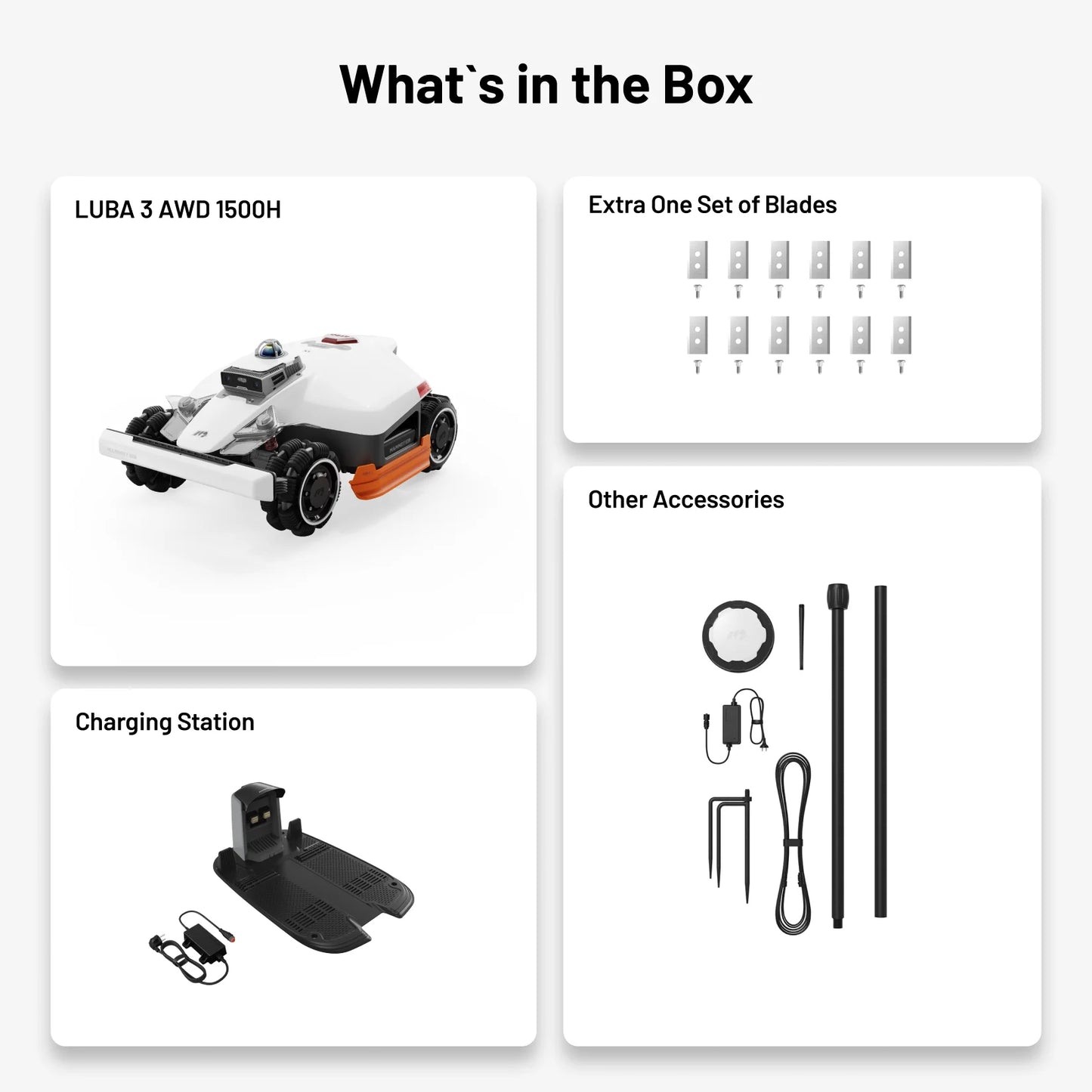 Transform Your Lawn Care with the LUBA 3 AWD 1500H Robot Lawn Mower - Effortless Precision for 0.37 Acres, 360° LiDAR Navigation, and All-Terrain Performance!