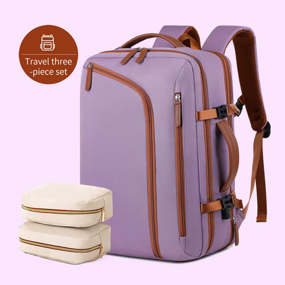 Versatile Unisex Backpack for Business, Travel, and School - Spacious 20-35L Lightweight Design