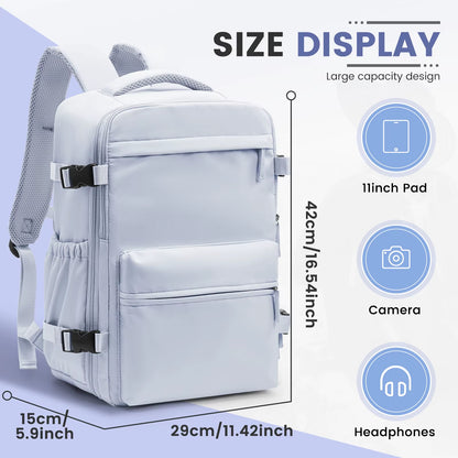 Ryanair 40X30X20 Ultra Lightweight Cabin Bag - Versatile Air Vacuum Compression Backpack for Men & Women with Laptop Storage