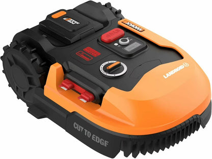 Transform Your Lawn Care with the WR147 Landroid M 20V Robotic Lawn Mower - Effortlessly Mow Up to 1/4 Acre with Battery & Charger Included