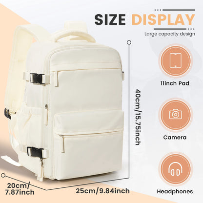 Ryanair 40X30X20 Ultra Lightweight Cabin Bag - Versatile Air Vacuum Compression Backpack for Men & Women with Laptop Storage