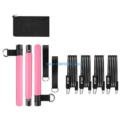 Elevate Your Workout with Our Versatile Pilates Rod Kits and Resistance Bands - Perfect for Full-Body Strength Training!