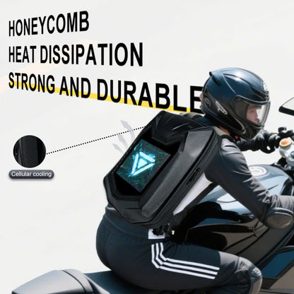 Men Large Capacity Travel Motorcycle Waterproof Breathable Comfortable Led Light Backpack for Bike Rider Backpacks Back Pack