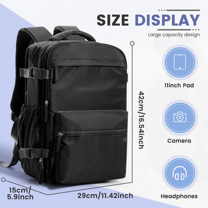 Ryanair 40X30X20 Ultra Lightweight Cabin Bag - Versatile Air Vacuum Compression Backpack for Men & Women with Laptop Storage
