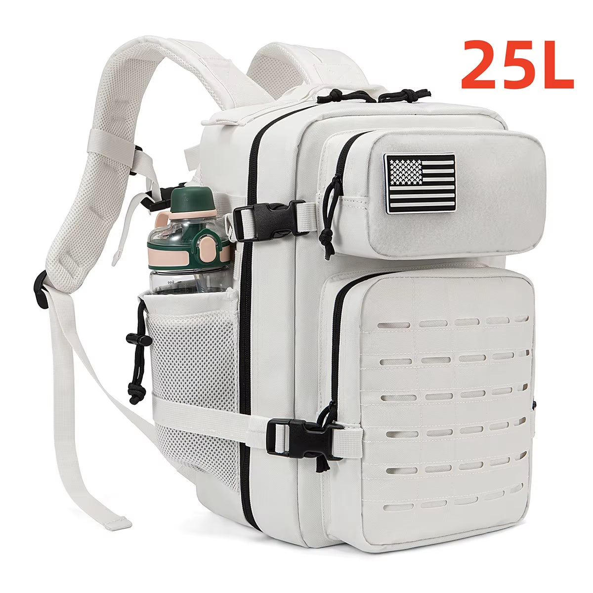 Versatile 25L/45L Tactical Backpacks for Men and Women - Perfect for Outdoor Adventures and School with Convenient Water Bottle Holder