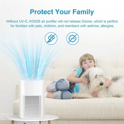 Transform Your Indoor Air Quality with the Ailkin Mini Portable Air Purifier - Perfect for Allergies, Asthma, and Smoke Odors in Any Room