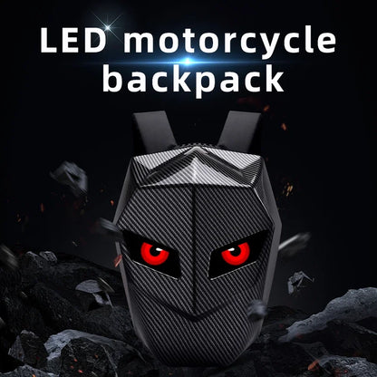 Stylish LED Hard Shell Backpack for Men and Women - Perfect for Motorcycle Riding, Business Travel, and Hiking with Laptop Compartment