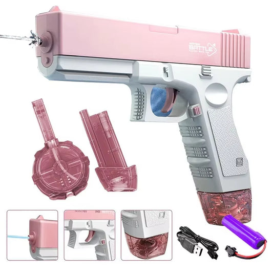 Exciting Electric Water Gun for Kids - Automatic Water Absorption, Large Capacity, Perfect for Summer Fun!