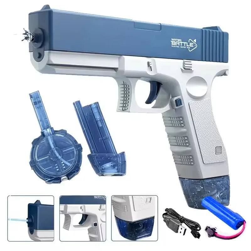 Unleash Summer Fun with the Ultimate Electric Water Guns for Adults - Powerful Automatic Water Blasters for Beach Adventures!