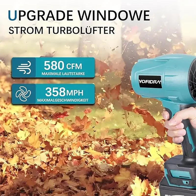 Unleash Powerful Cleaning with the 28000RPM Cordless Electric Air Blower - Perfect for Leaves, Dust, and Snow!