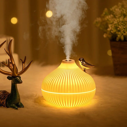 Transform Your Space with the Stylish Bird-Shaped Cool Mist Humidifier for Rooms Up to 600 Sq Ft - Perfect for Bedrooms and Travel!