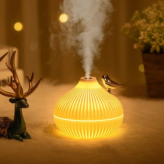 Transform Your Space with the Stylish Bird-Shaped Cool Mist Humidifier for Rooms Up to 600 Sq Ft - Perfect for Bedrooms and Travel!