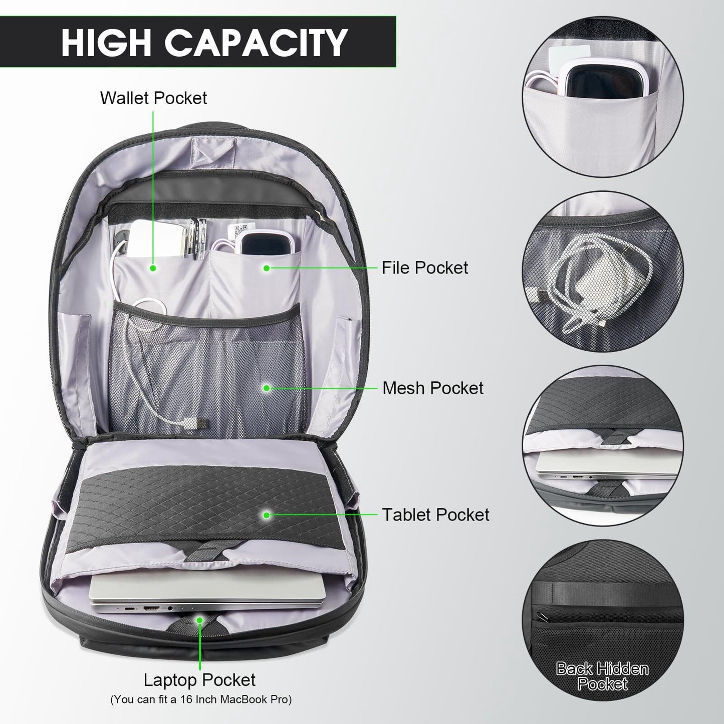 Revolutionary 16-Inch LED Motorcycle Backpack with Customizable Full-Color Display – Waterproof & Stylish for All Your Adventures