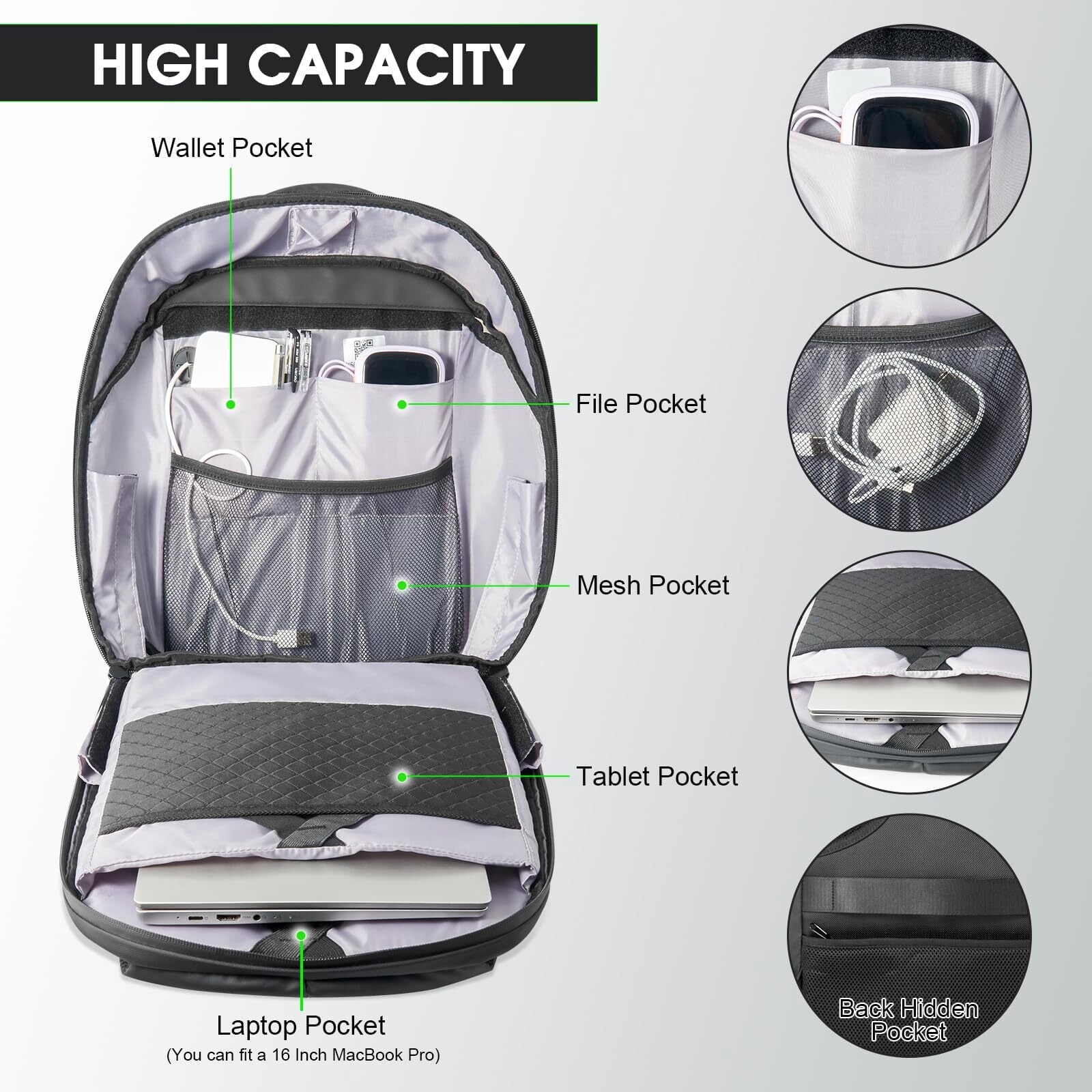 Revolutionary 16-Inch LED Motorcycle Backpack with Customizable Full-Color Display – Waterproof & Stylish for All Your Adventures