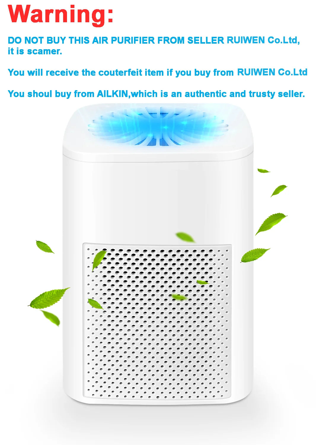 Transform Your Indoor Air Quality with the Ailkin Mini Portable Air Purifier - Perfect for Allergies, Asthma, and Smoke Odors in Any Room