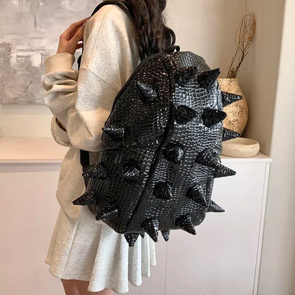 Hedgehog-Inspired PU Backpack: Spacious, Stylish, and Perfect for Everyone in 2024!