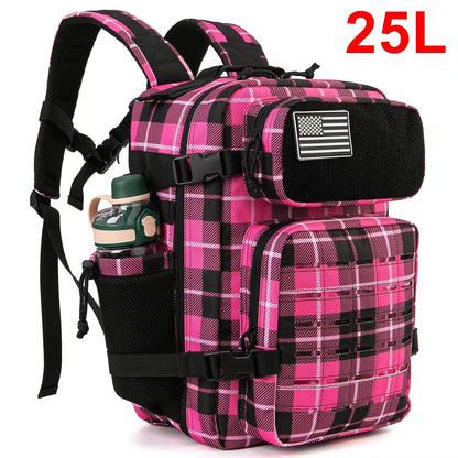 Versatile 25L/45L Tactical Backpacks for Men and Women - Perfect for Outdoor Adventures and School with Convenient Water Bottle Holder