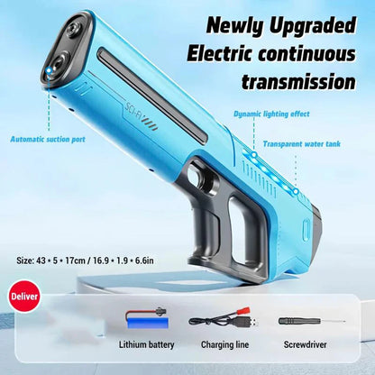 Unleash Summer Fun with the Ultimate Electric Water Guns for Adults - Powerful Automatic Water Blasters for Beach Adventures!