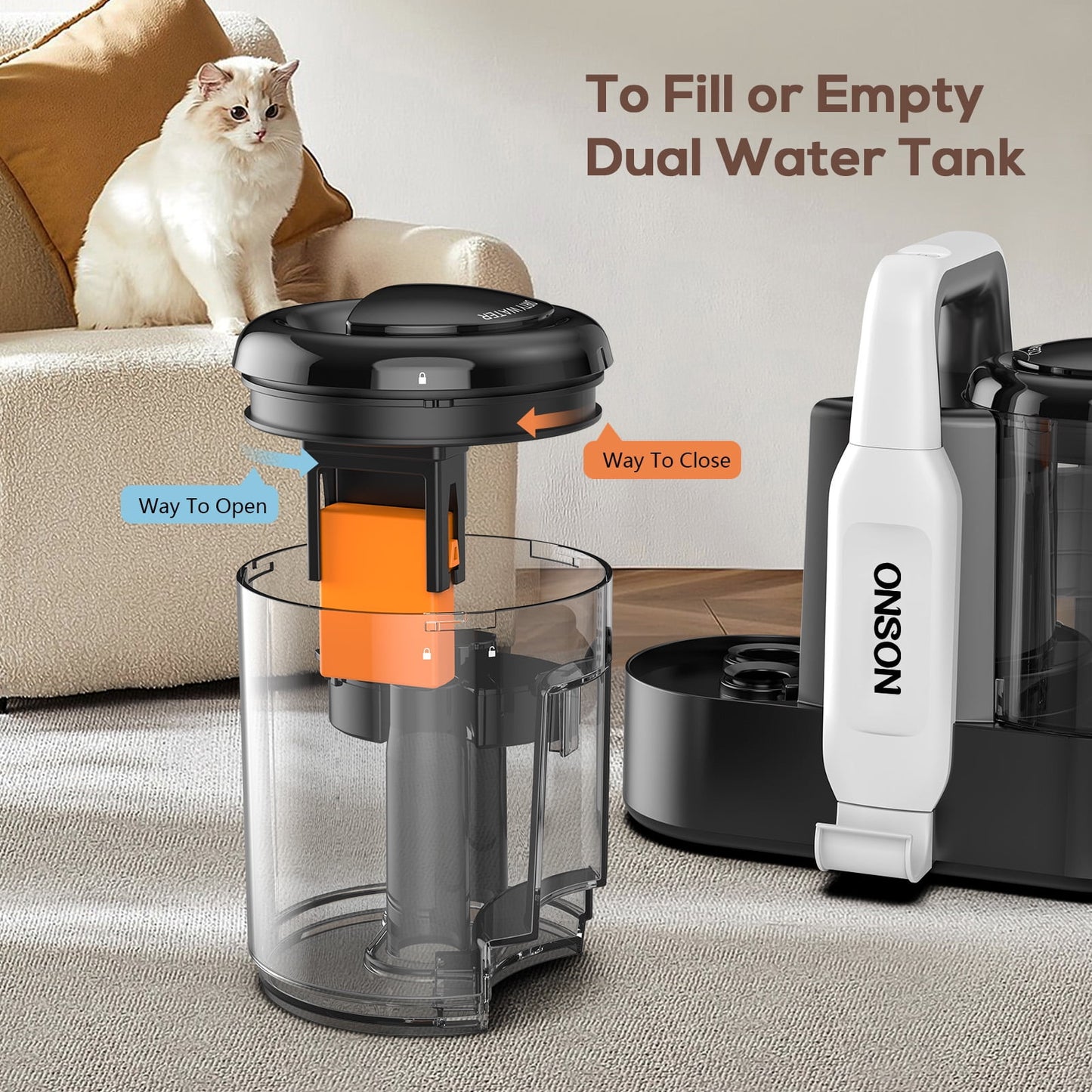 Powerful Portable Carpet Cleaner for Upholstery and Spot Cleaning - Effortless Deep Cleaning Solution
