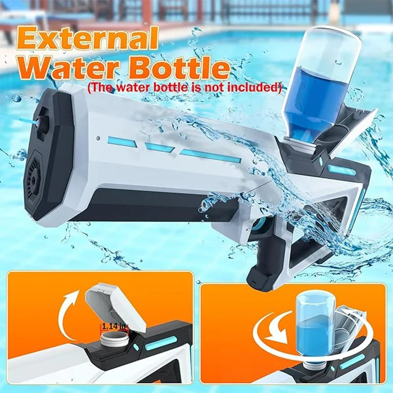Unleash Summer Fun with the Ultimate Electric Water Guns for Adults - Powerful Automatic Water Blasters for Beach Adventures!