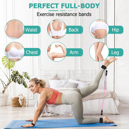 Transform Your Home Workouts with the Pilates Bar Kit: Versatile Resistance Bands for Full-Body Fitness, Perfect for Legs, Hips, Waist, and Arms