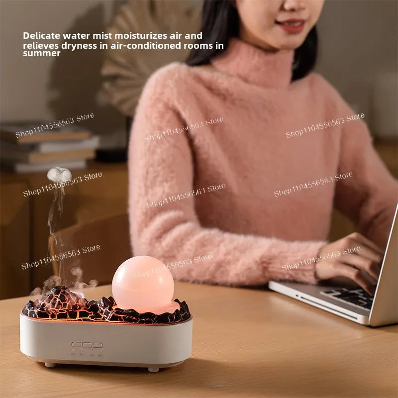 New Humidifier, Household, Heavy Fog, Desktop, Creative Ornament, Bedroom, Night Light