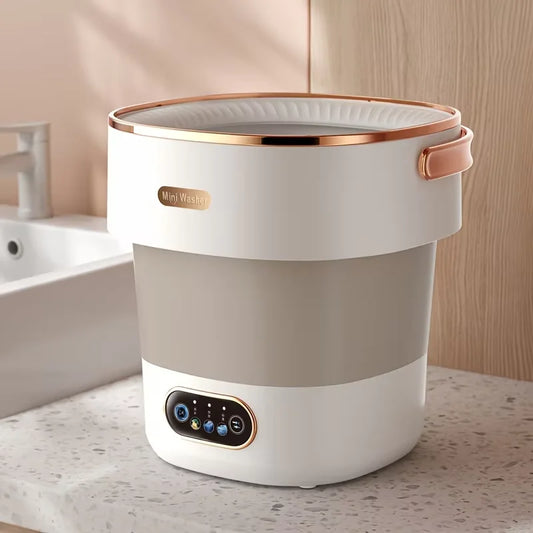 Effortless Laundry Anywhere: Compact 15L Portable Washing Machine with Collapsible Dryer for Travel and Everyday Essentials