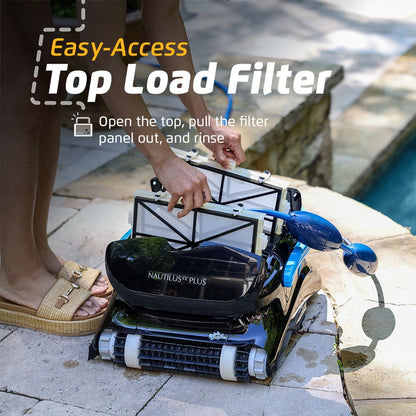 Experience Effortless Pool Cleaning with the Nautilus CC Plus Robotic Pool Cleaner Featuring Wi-Fi Connectivity