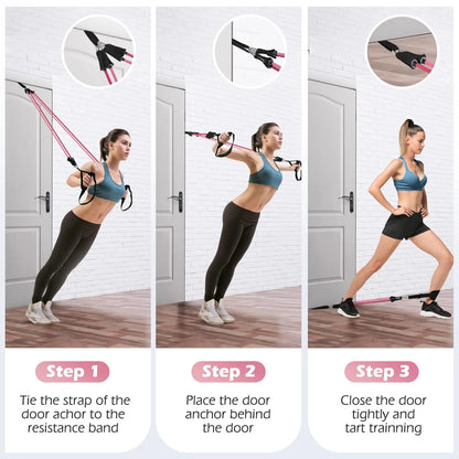 Transform Your Home Workouts with the Pilates Bar Kit: Versatile Resistance Bands for Full-Body Fitness, Perfect for Legs, Hips, Waist, and Arms