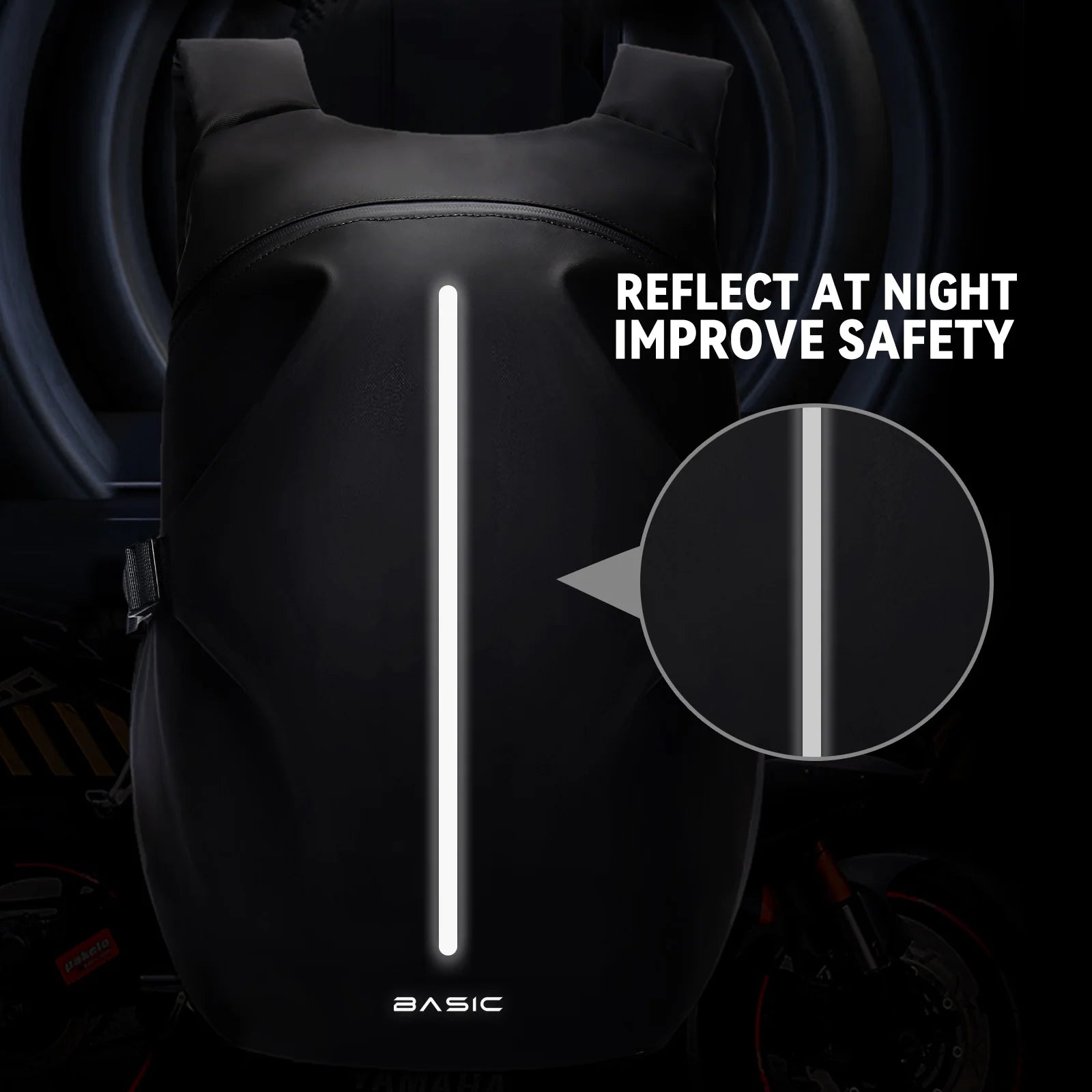 Ultimate 40L Waterproof Motorcycle Backpack - Lightweight with Reflective Strip for Safe Riding & Daily Adventures