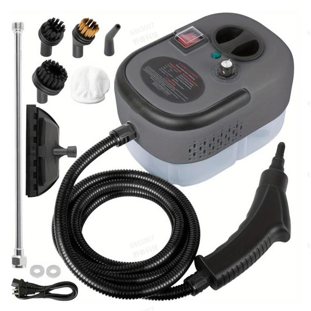 Powerful 2500W High-Temperature Handheld Steam Cleaner - Fast Heating, Multiple Accessories, Perfect for All Surfaces!