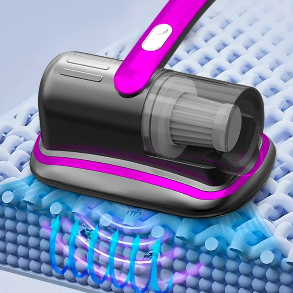 Revolutionary Wireless Handheld Mattress Vacuum Cleaner with UV-C Sanitization, HEPA Filtration, and Ultrasonic Vibration – Ultimate Solution for a Spotless Home!