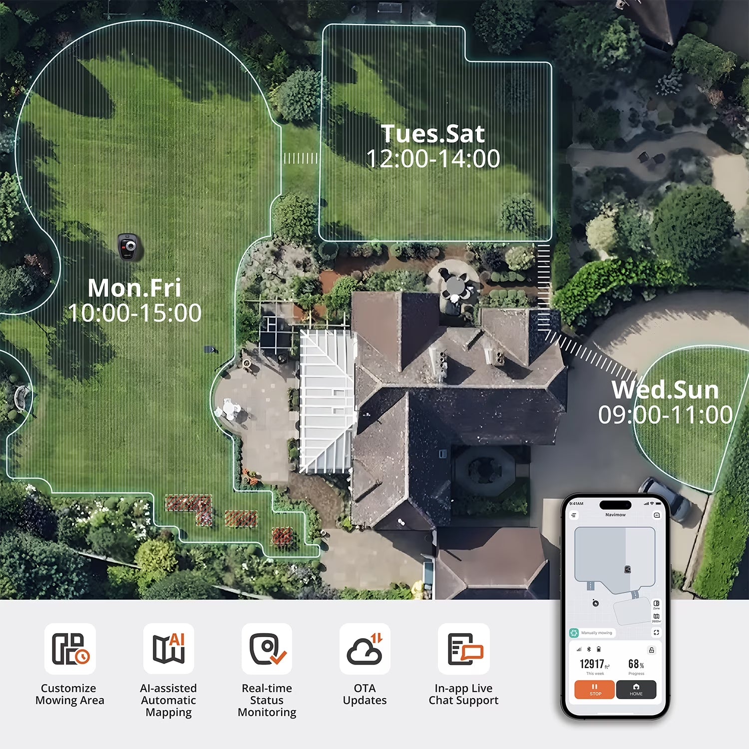Transform Your Lawn with the Segway Navimow i110N Robotic Mower - Precision Cutting and Effortless Control