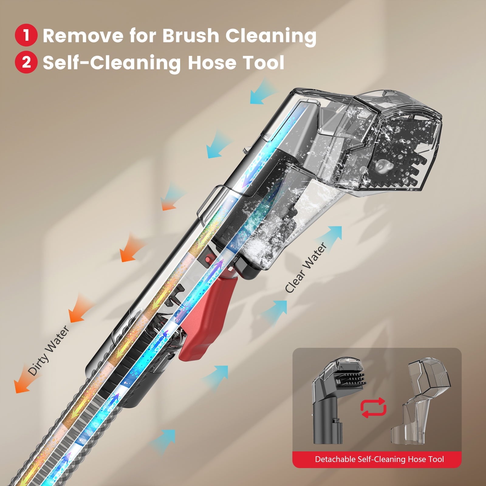 Powerful Portable Carpet Cleaner - Ultimate Upholstery Spot Vacuum for Pet Stains and More