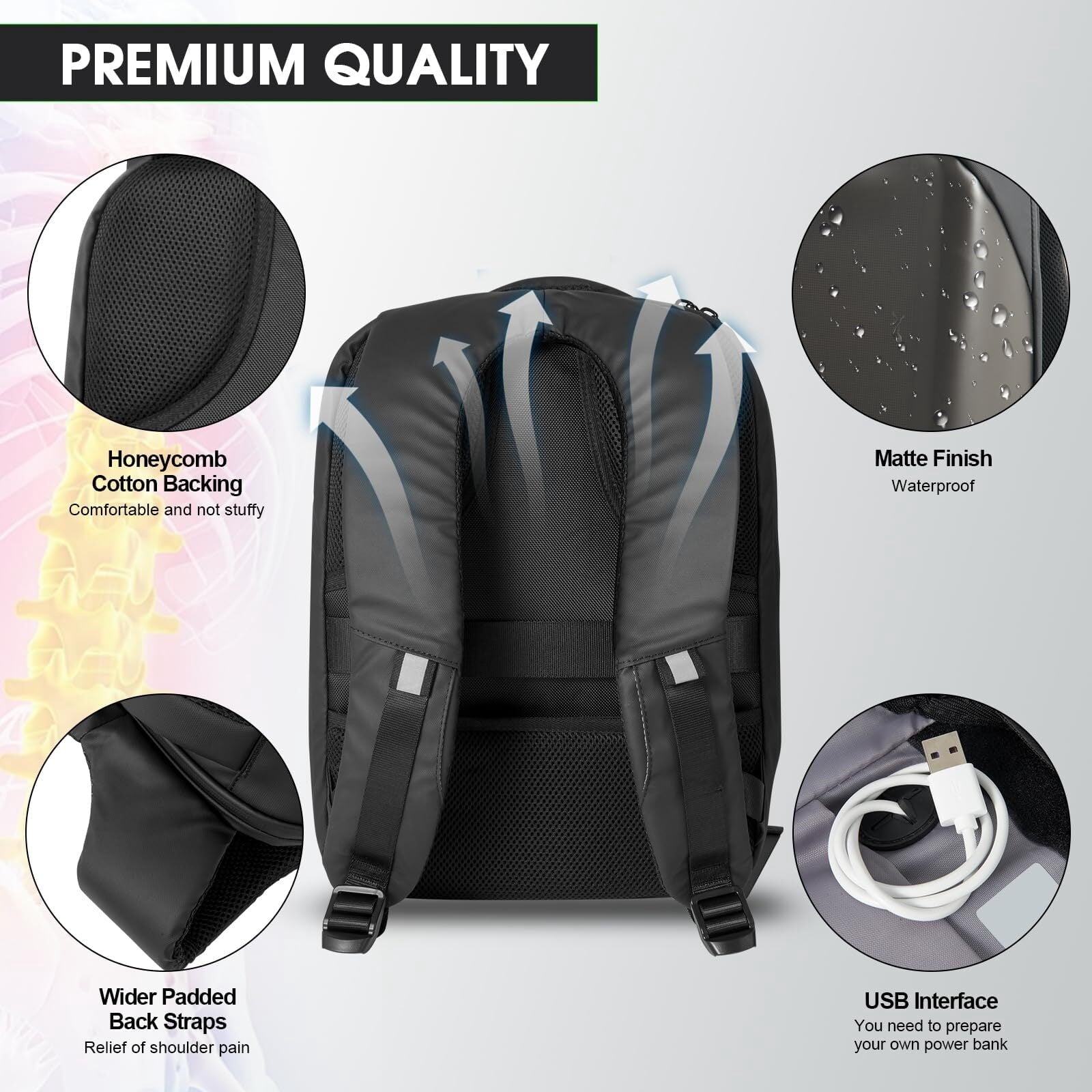 Revolutionary 16-Inch LED Motorcycle Backpack with Customizable Full-Color Display – Waterproof & Stylish for All Your Adventures