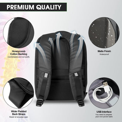Revolutionary 16-Inch LED Motorcycle Backpack with Customizable Full-Color Display – Waterproof & Stylish for All Your Adventures