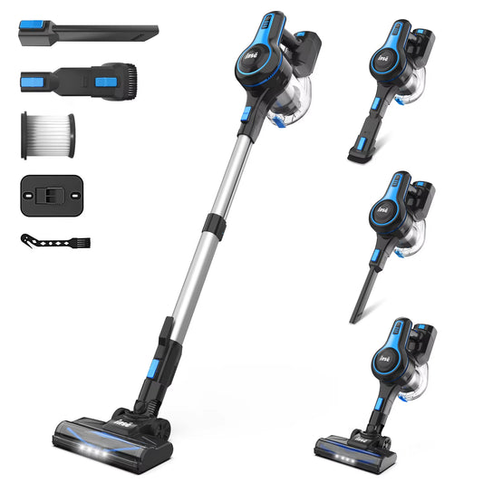 N5T Cordless Vacuum Cleaner - Powerful 40Kpa Suction, Lightweight Design, and 45 Minutes of Runtime for Effortless Cleaning of Carpets and Pet Hair