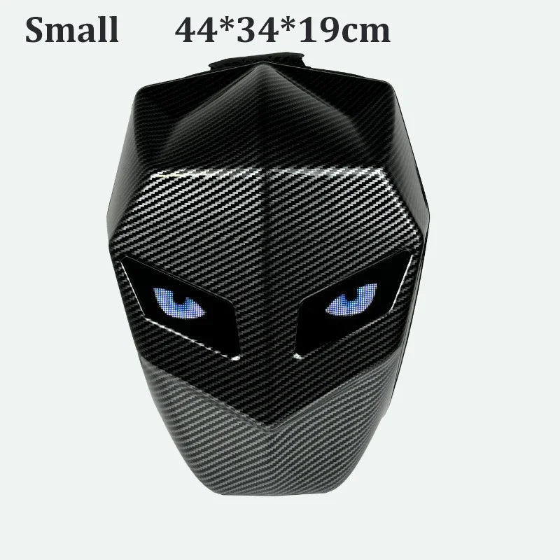 Stylish LED Hard Shell Backpack for Men and Women - Perfect for Motorcycle Riding, Business Travel, and Hiking with Laptop Compartment
