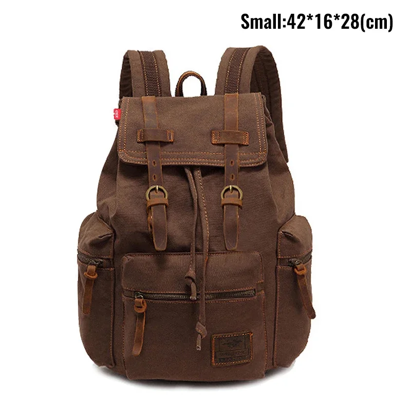 Discover the Stylish Canvas Retro Backpack - Your Ideal 14-Inch Laptop Companion with Vintage Flair and Ample 20-35L Capacity